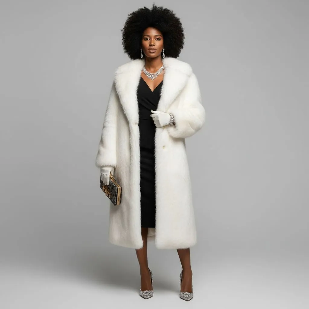 AI clothes changer showing luxury couture with designer glasses and premium jewelry